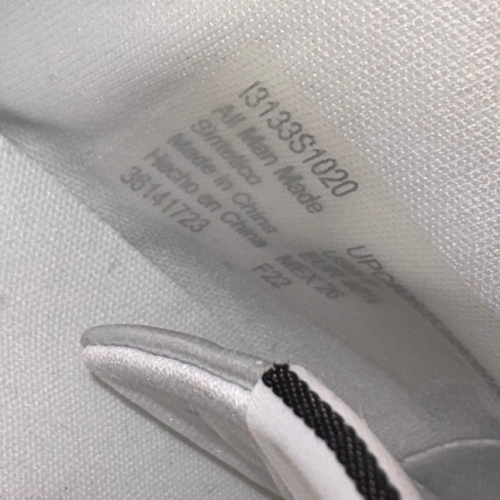 Sam & Libby Women's White Silver Glitter Low Top Fashion Sneakers Size 8 - Picture 8 of 10